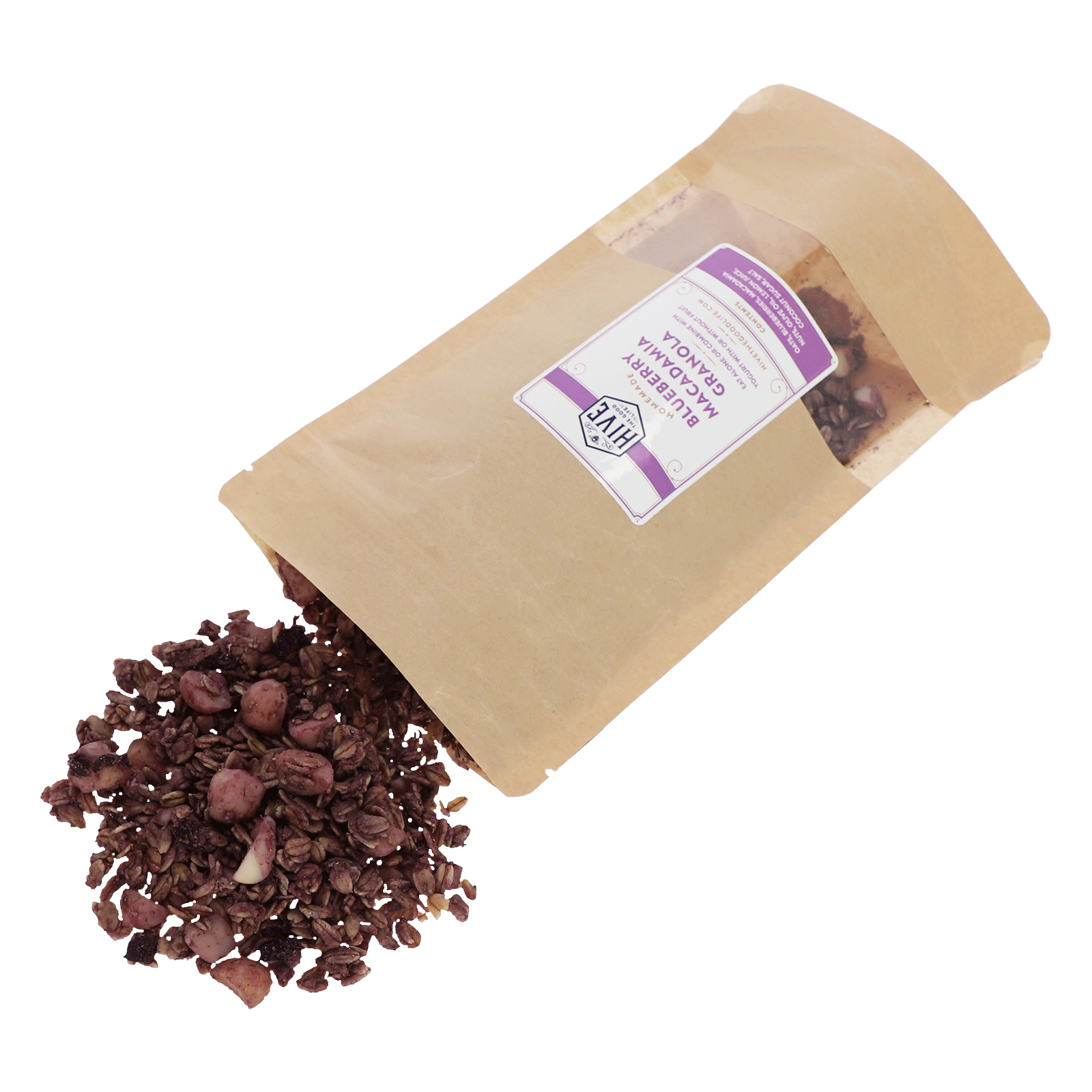 Blaubeeren Macadamia Granola