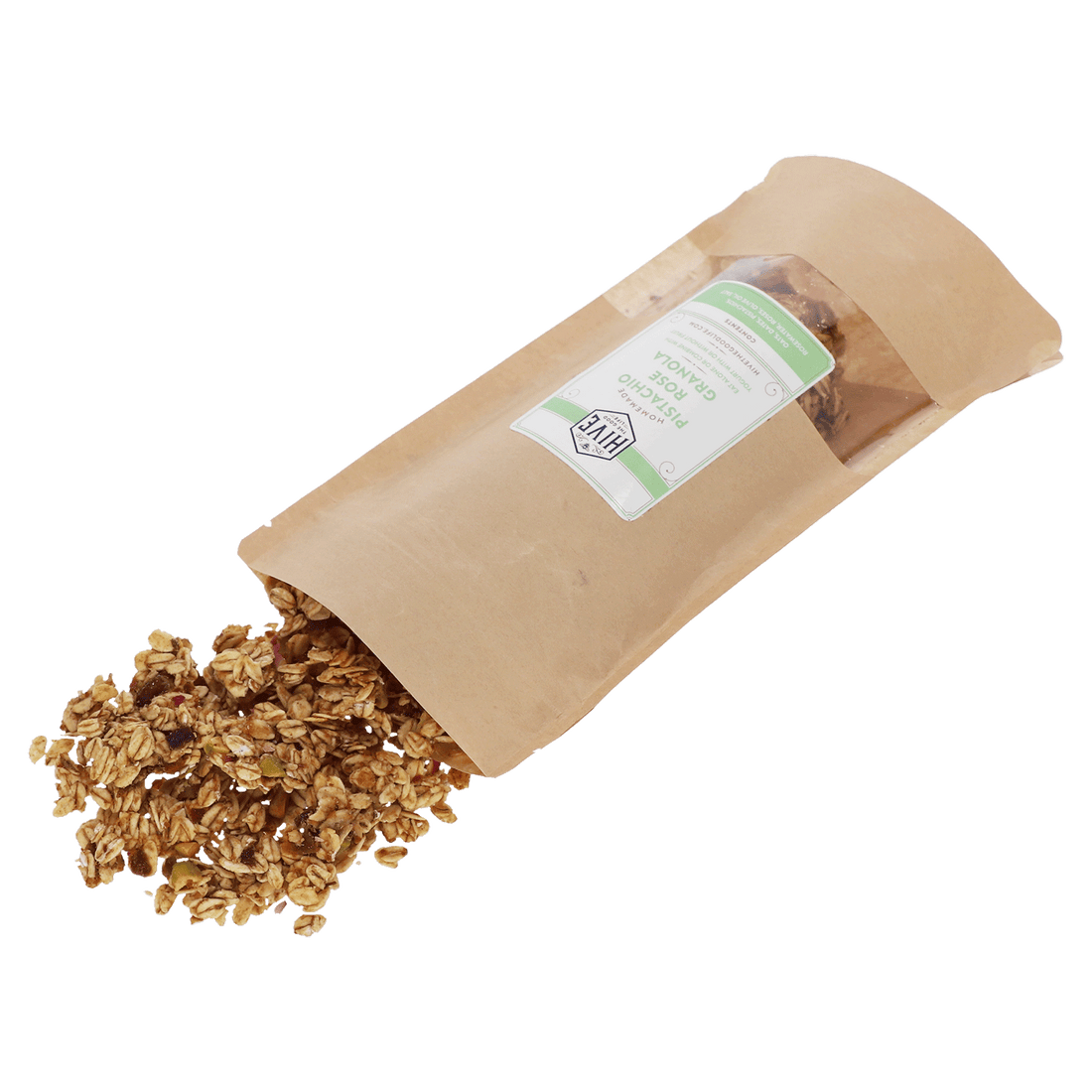 Pistazien-Rosen-Granola