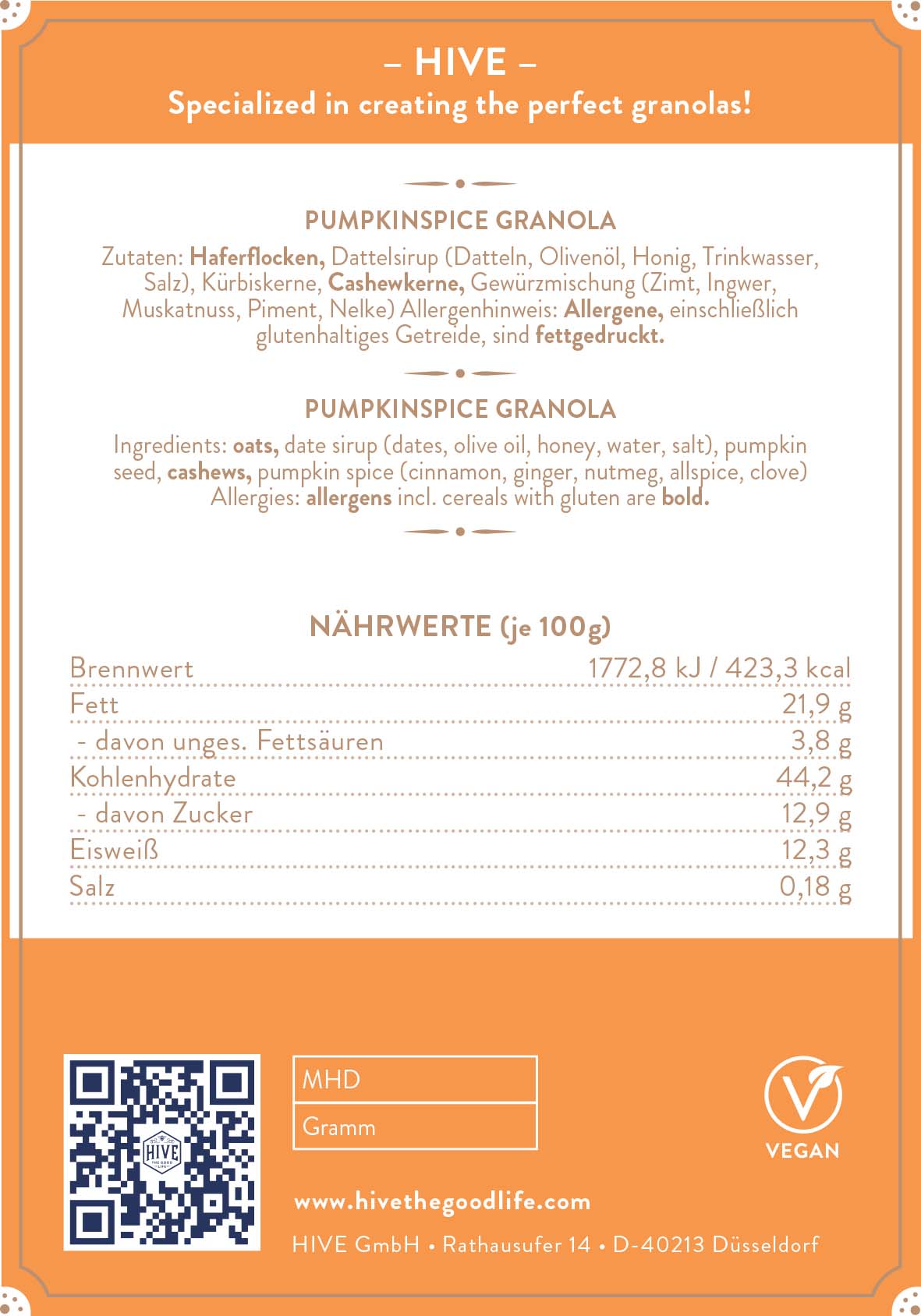 HIVE Granola Kostprobe