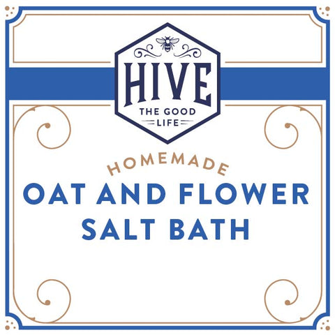 Hafer- und Blütenbadesalz