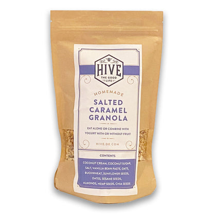 Granola mit salzigem Karamell