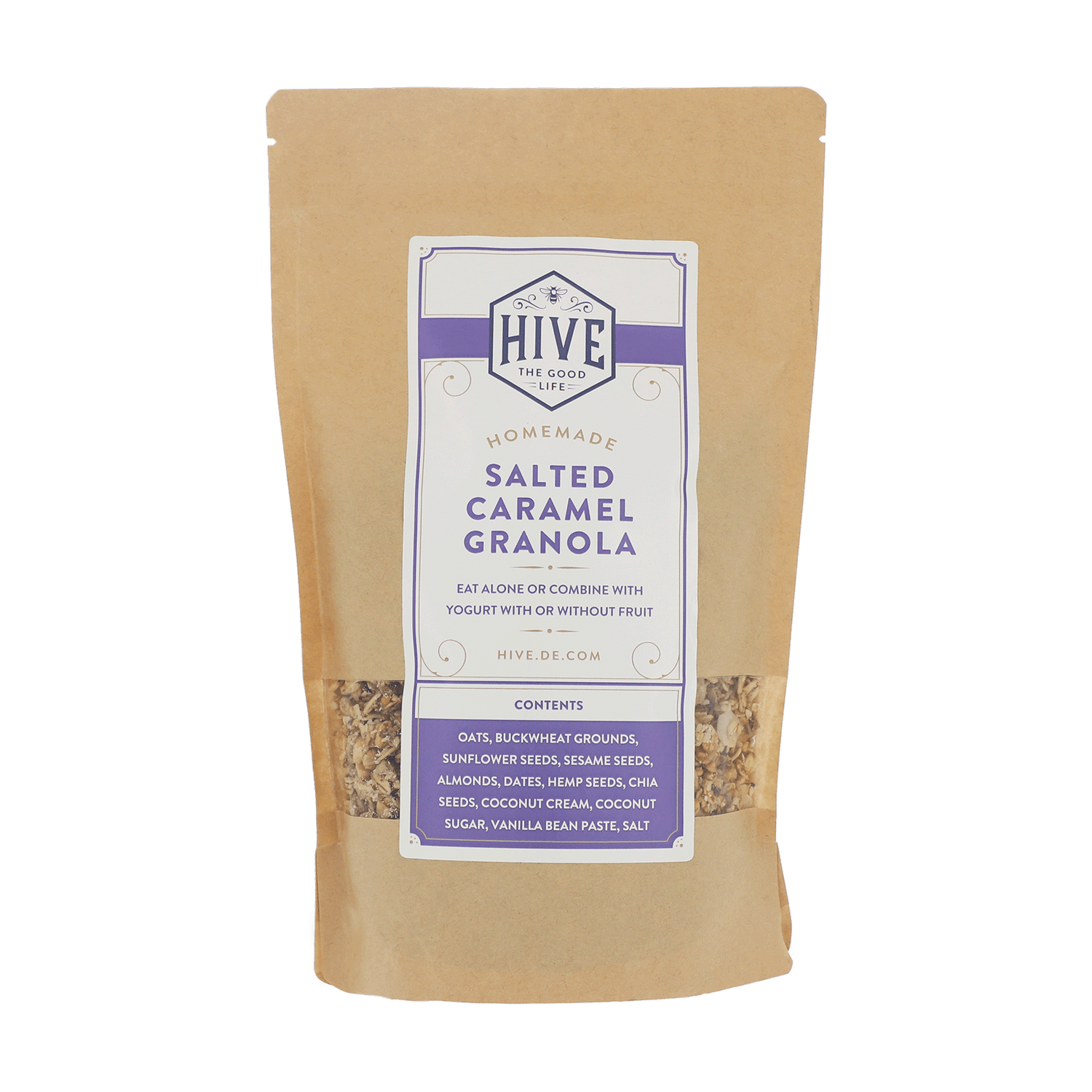 Granola mit salzigem Karamell