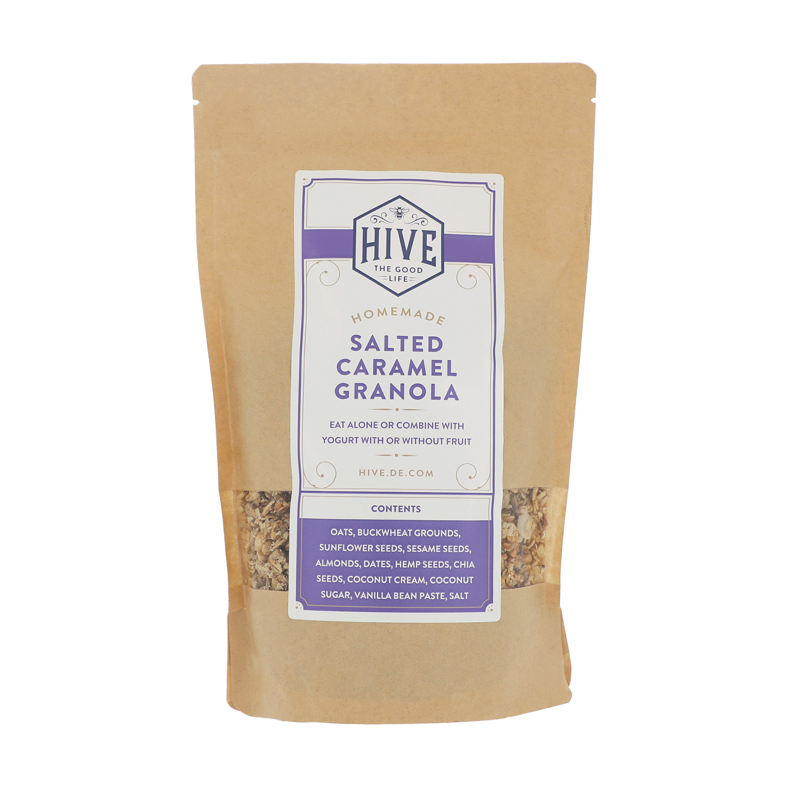Granola mit salzigem Karamell