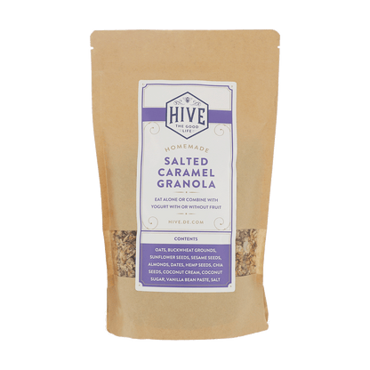Granola mit salzigem Karamell