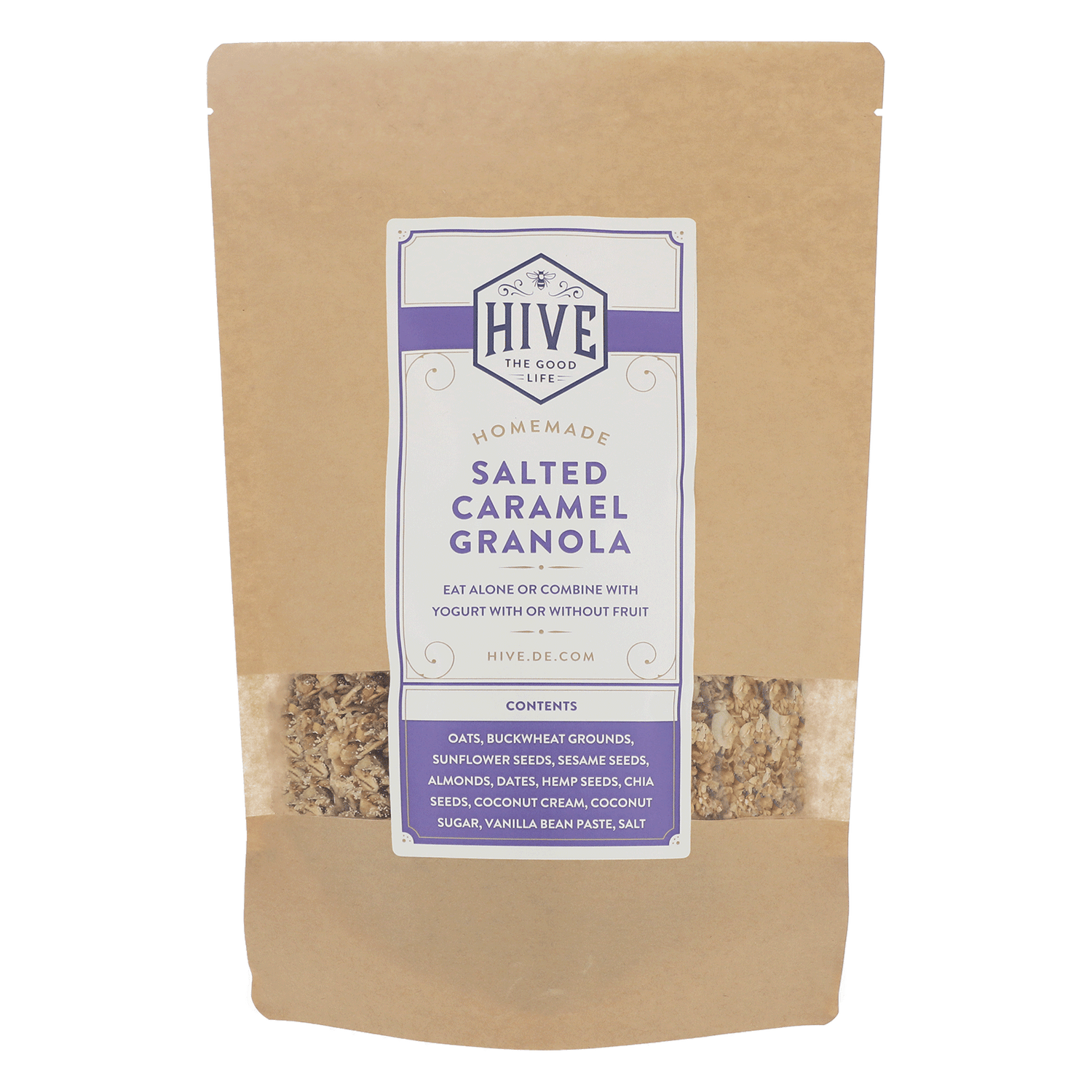 Granola mit salzigem Karamell