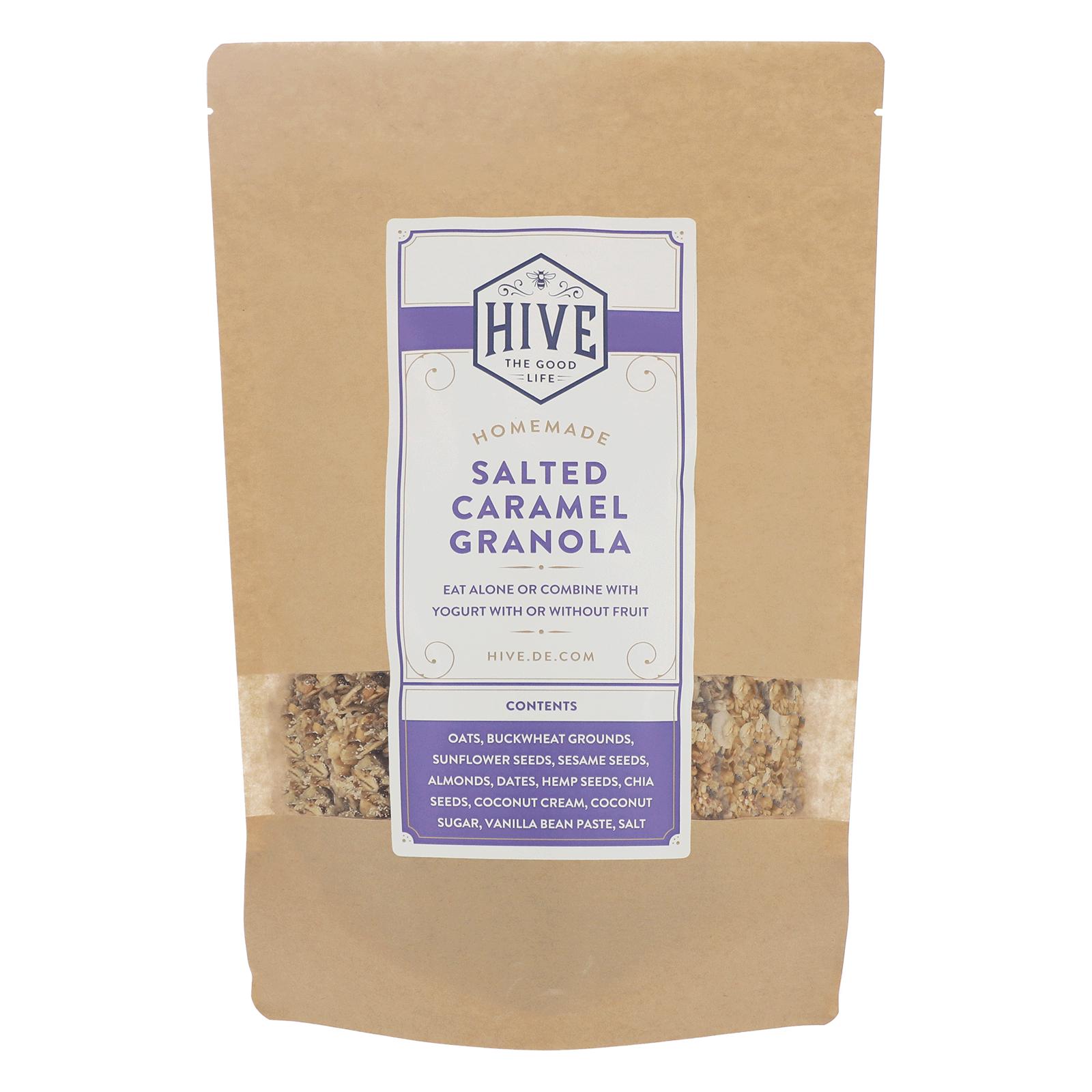 Granola mit salzigem Karamell