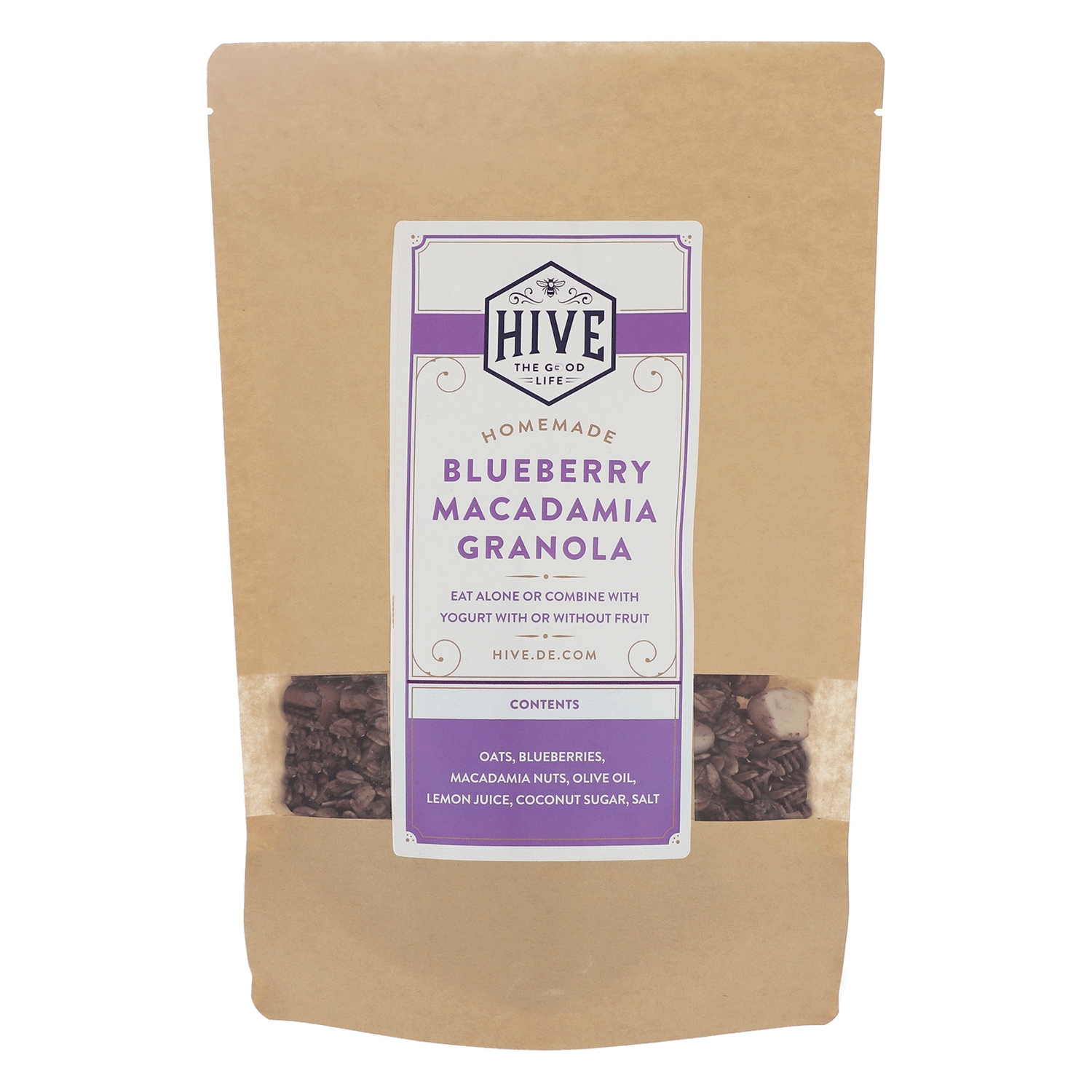 Blaubeeren Macadamia Granola