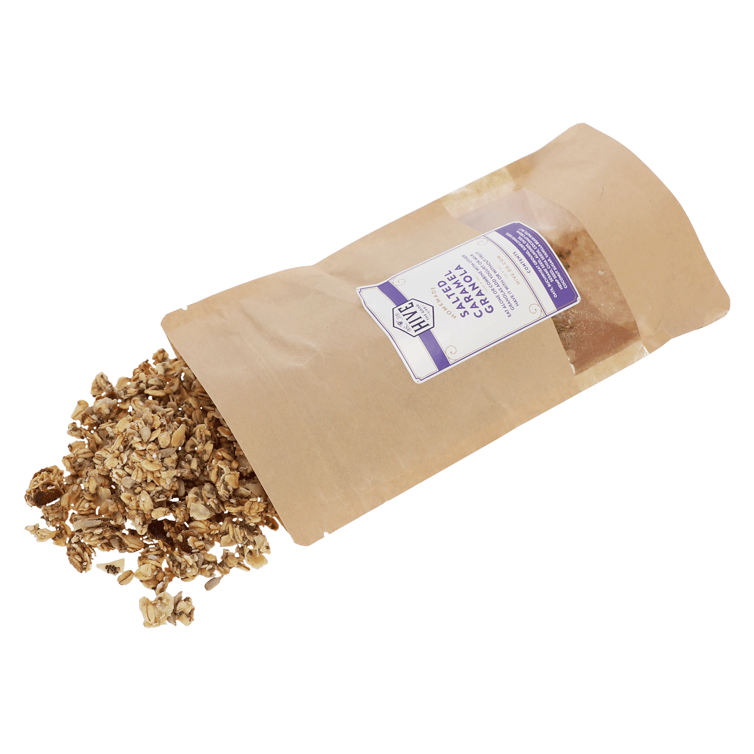 Granola mit salzigem Karamell