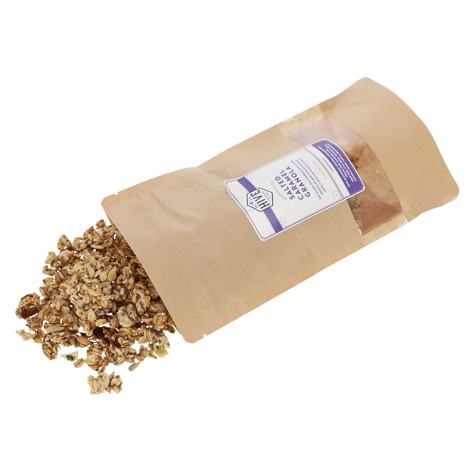 Granola mit salzigem Karamell